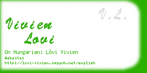 vivien lovi business card